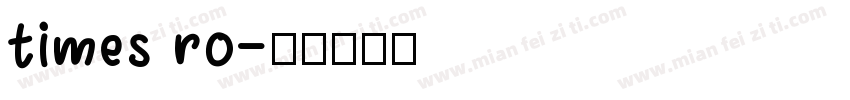 times ro字体转换